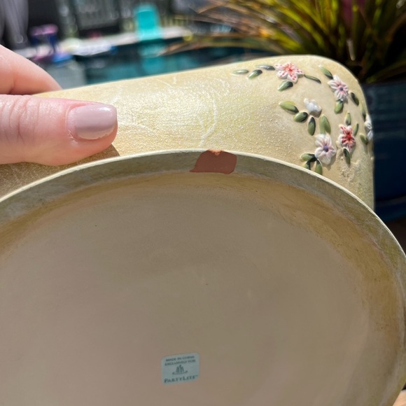 Vintage Partylite Candle Holder Terrace Blossom -Tea Lights - Picture 11 of 14